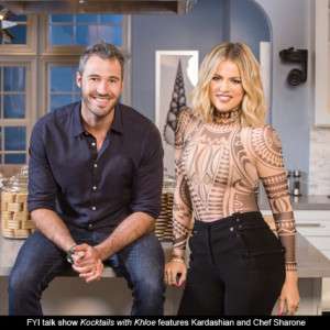 FYI-talk-show-Kocktails-with-Khloe-features-Kardashian-and-Chef-Sharone